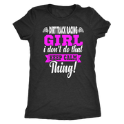 dirt track racing girl t-shirts