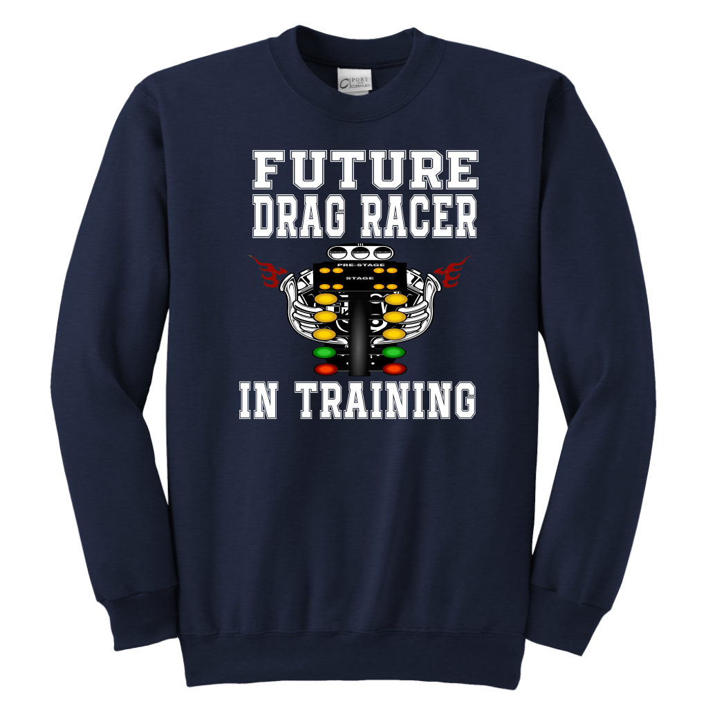 Future Drag Racer In Training Kids Tees