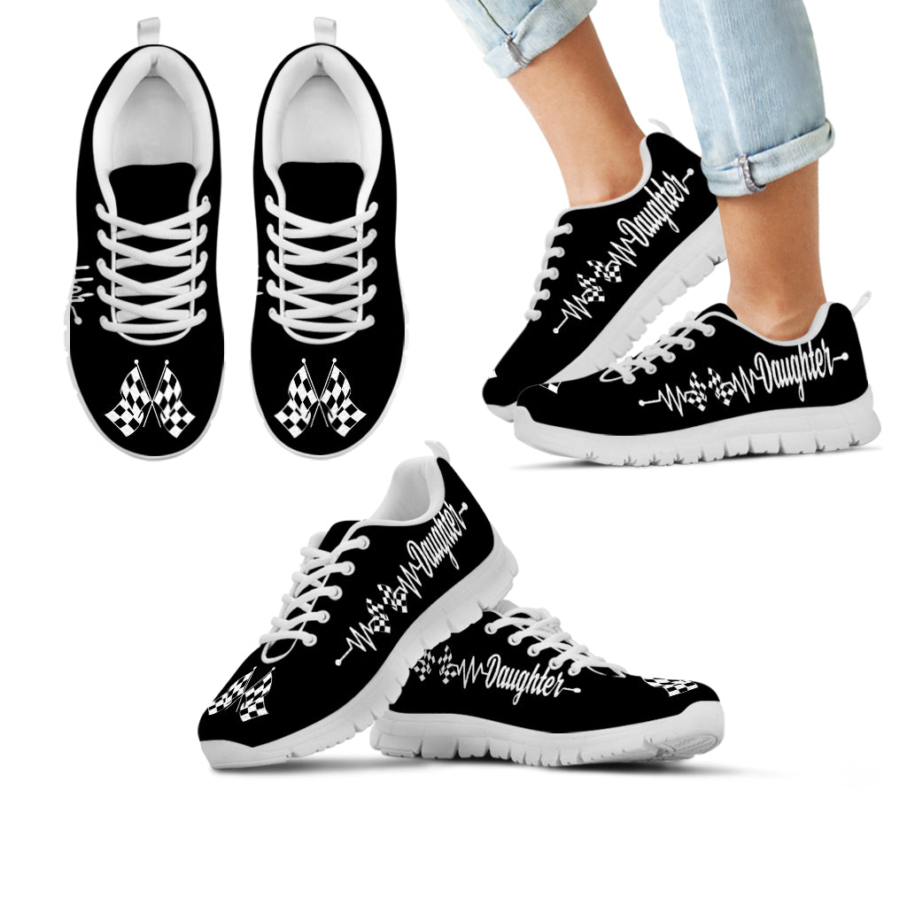Racing Daughter Heartbeat Running Sneakers