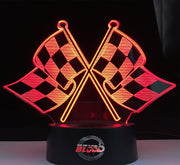 Racing Flag 3D Led Lamp