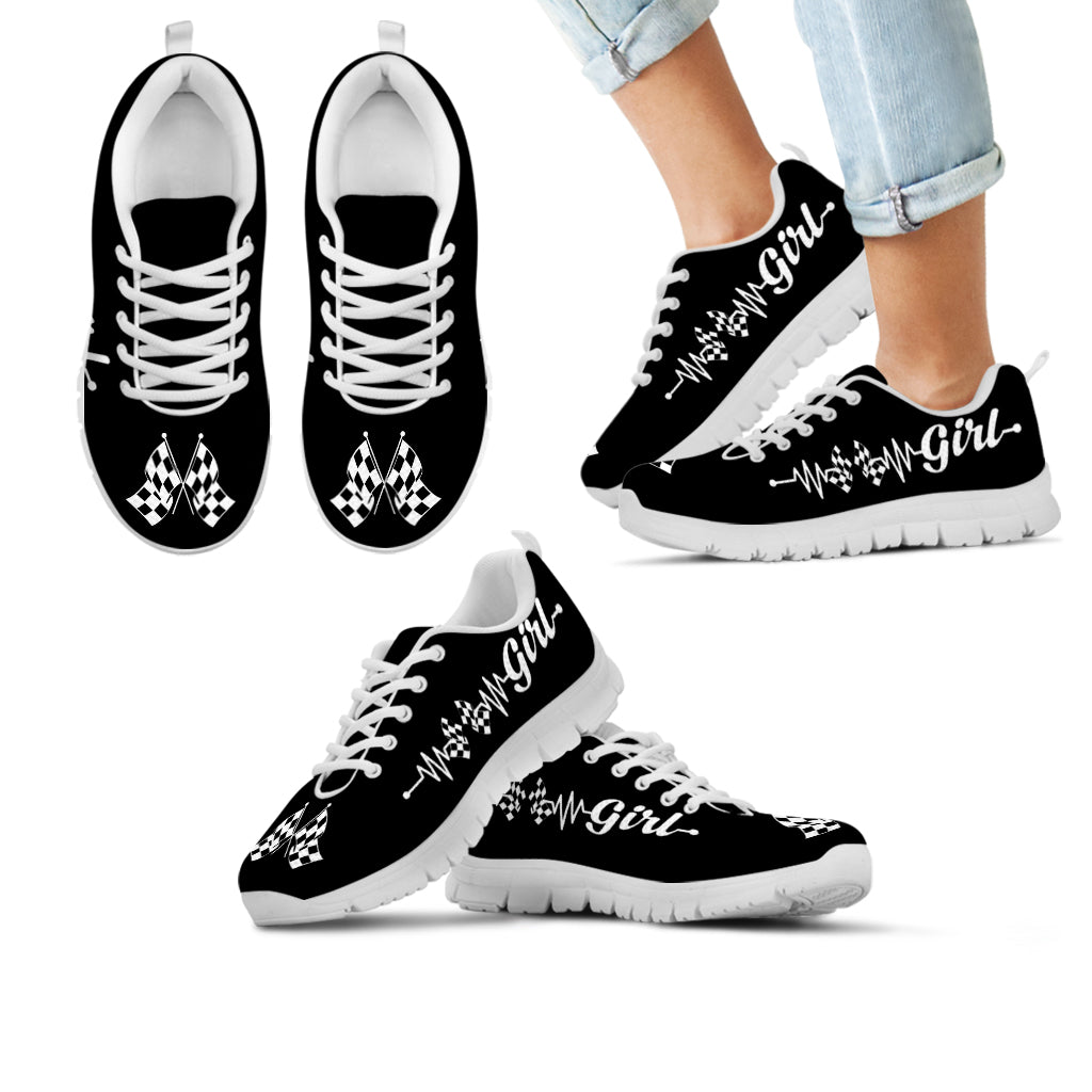 Racing Girl Heartbeat Running Sneakers