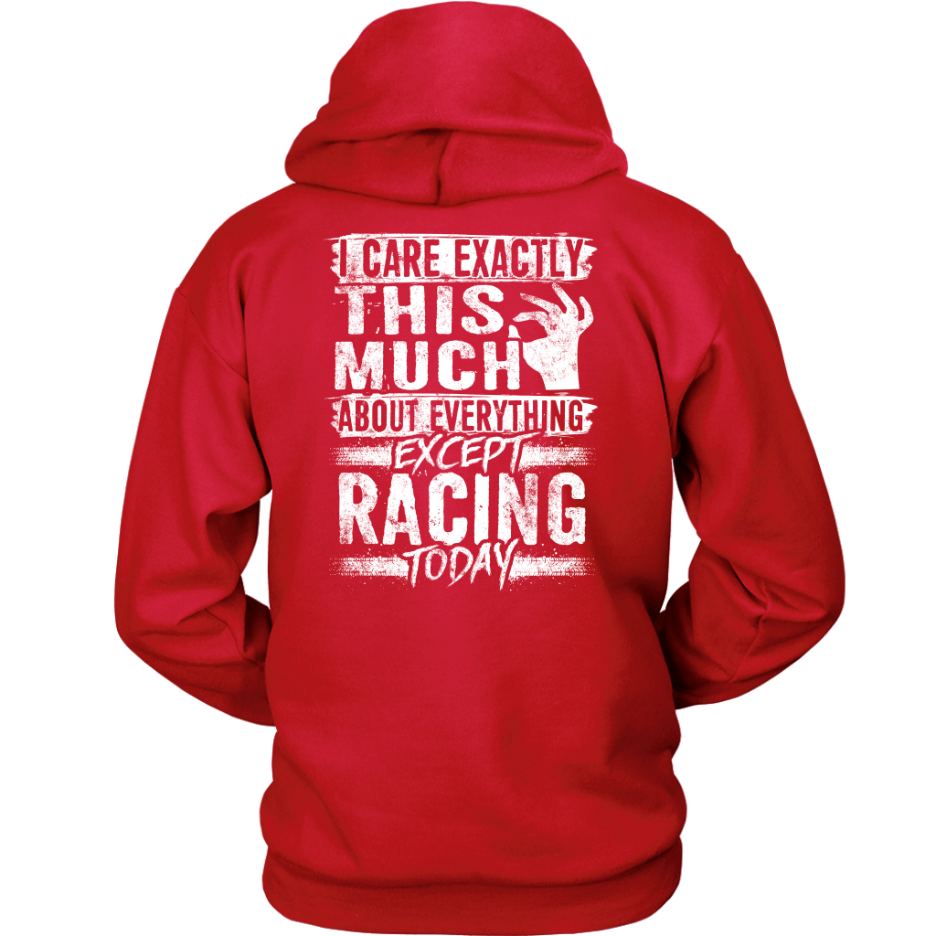 I care Exactly This Much About Everything Except Racing Today!
