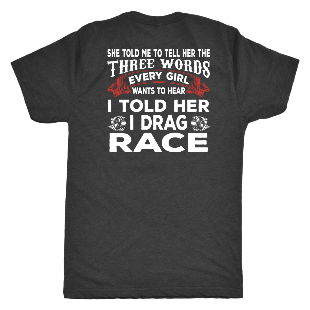 drag racing men's t-shirts