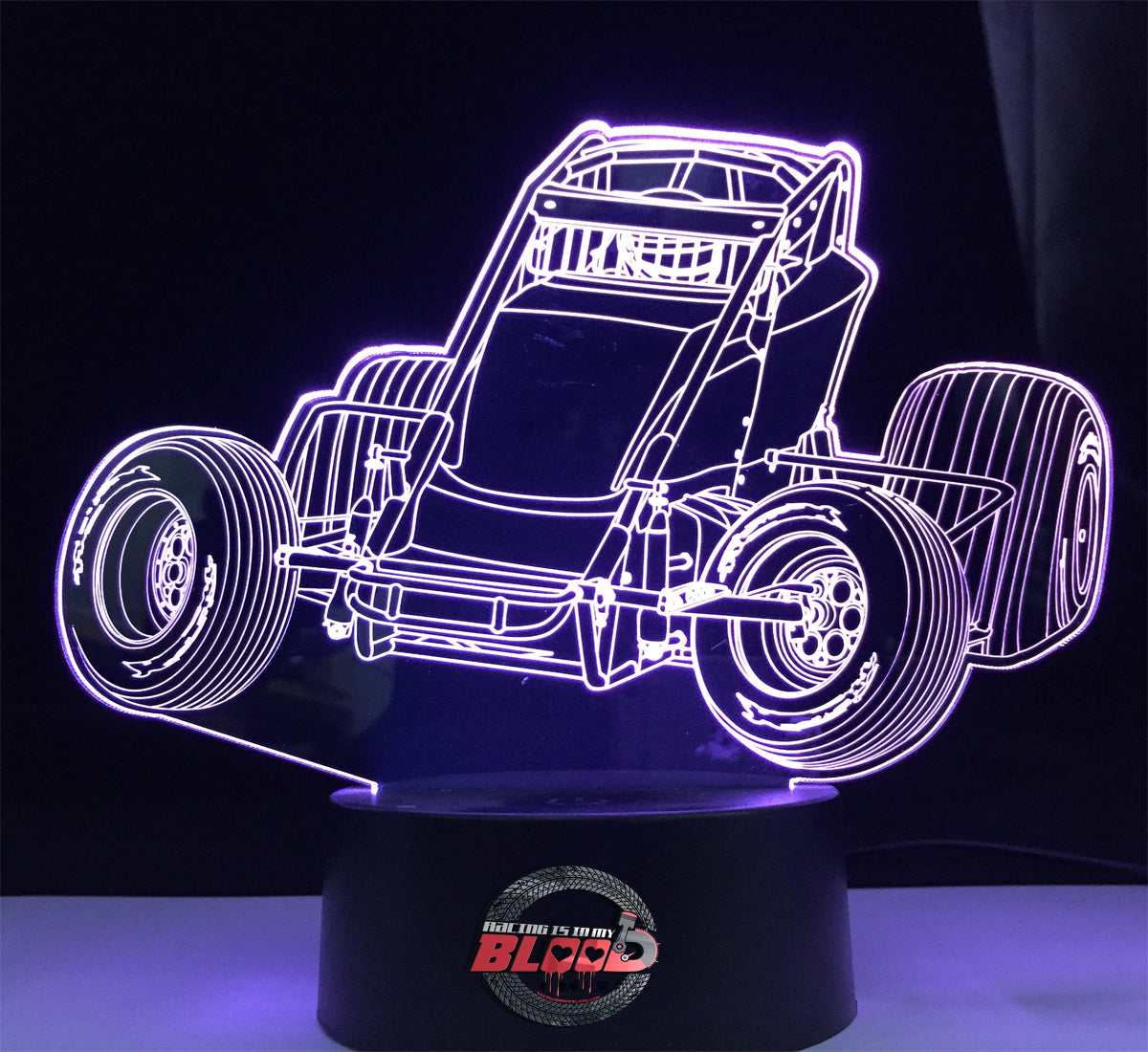 Sprint Car Non Wing 3D Led Lamp