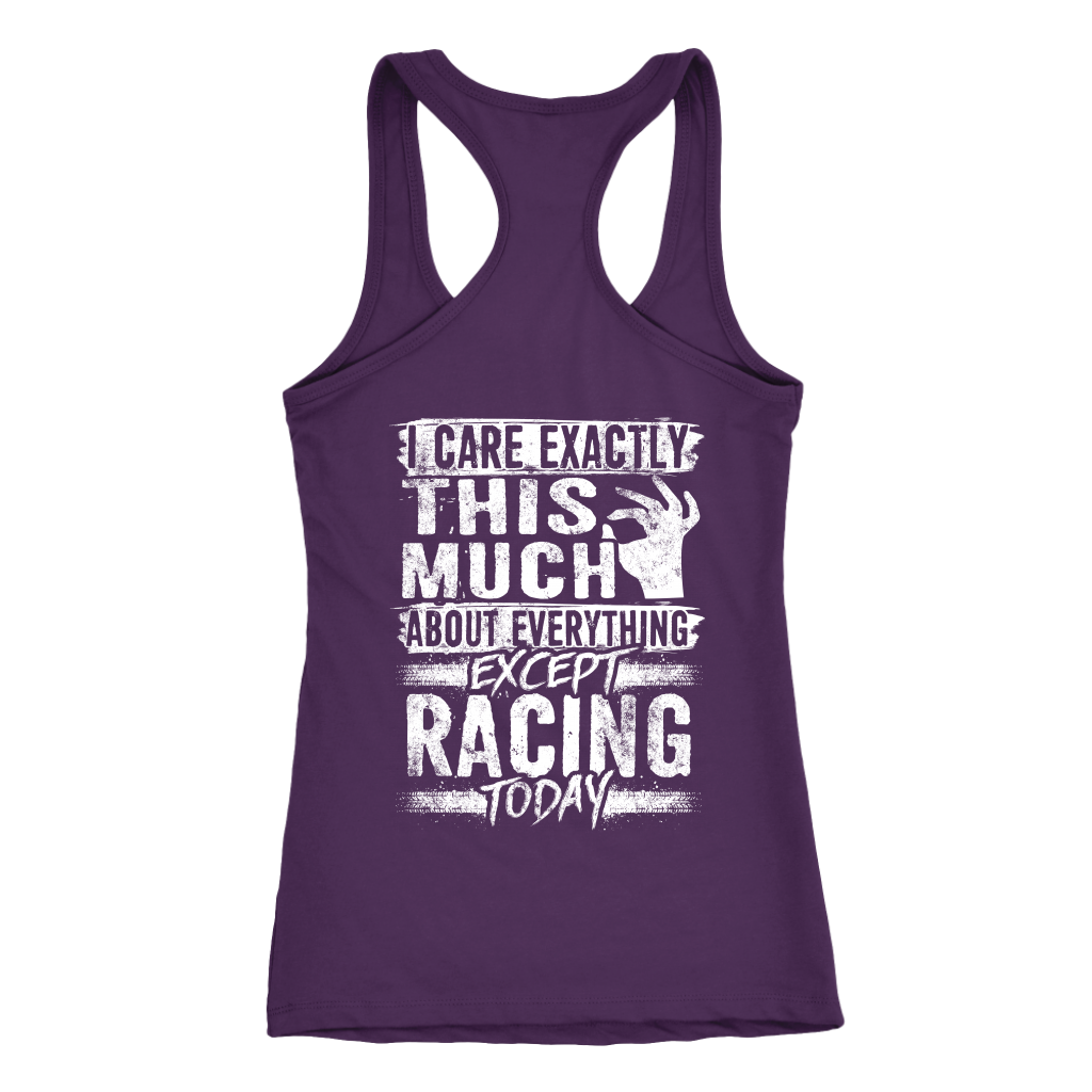 I care Exactly This Much About Everything Except Racing Today!