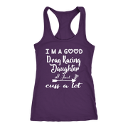 drag racing women's t-shirts