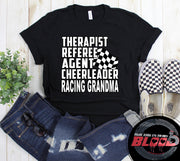 racing grandma t-shirts