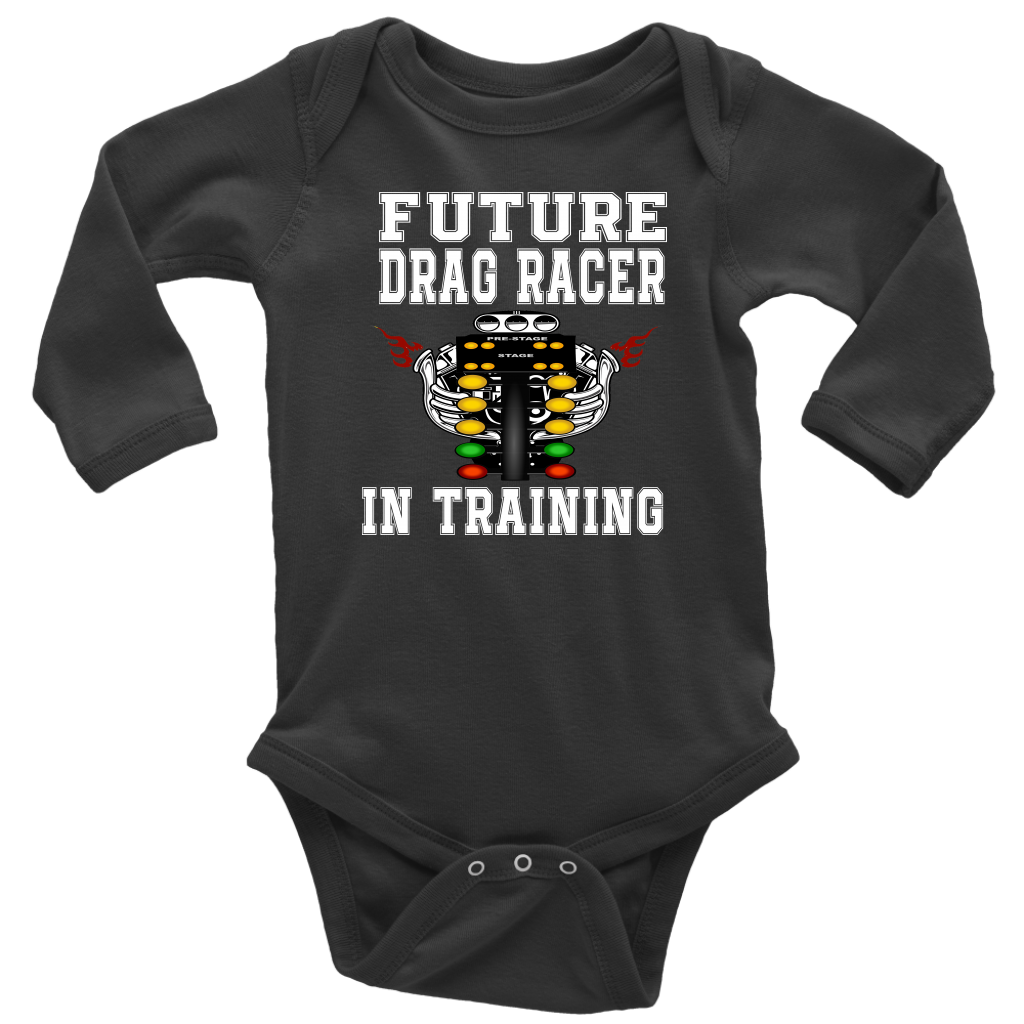 Future Drag Racer In Training Kids Tees