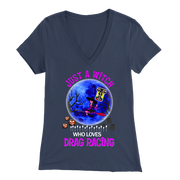 Just A Witch Who Loves Drag Racing T-Shirts