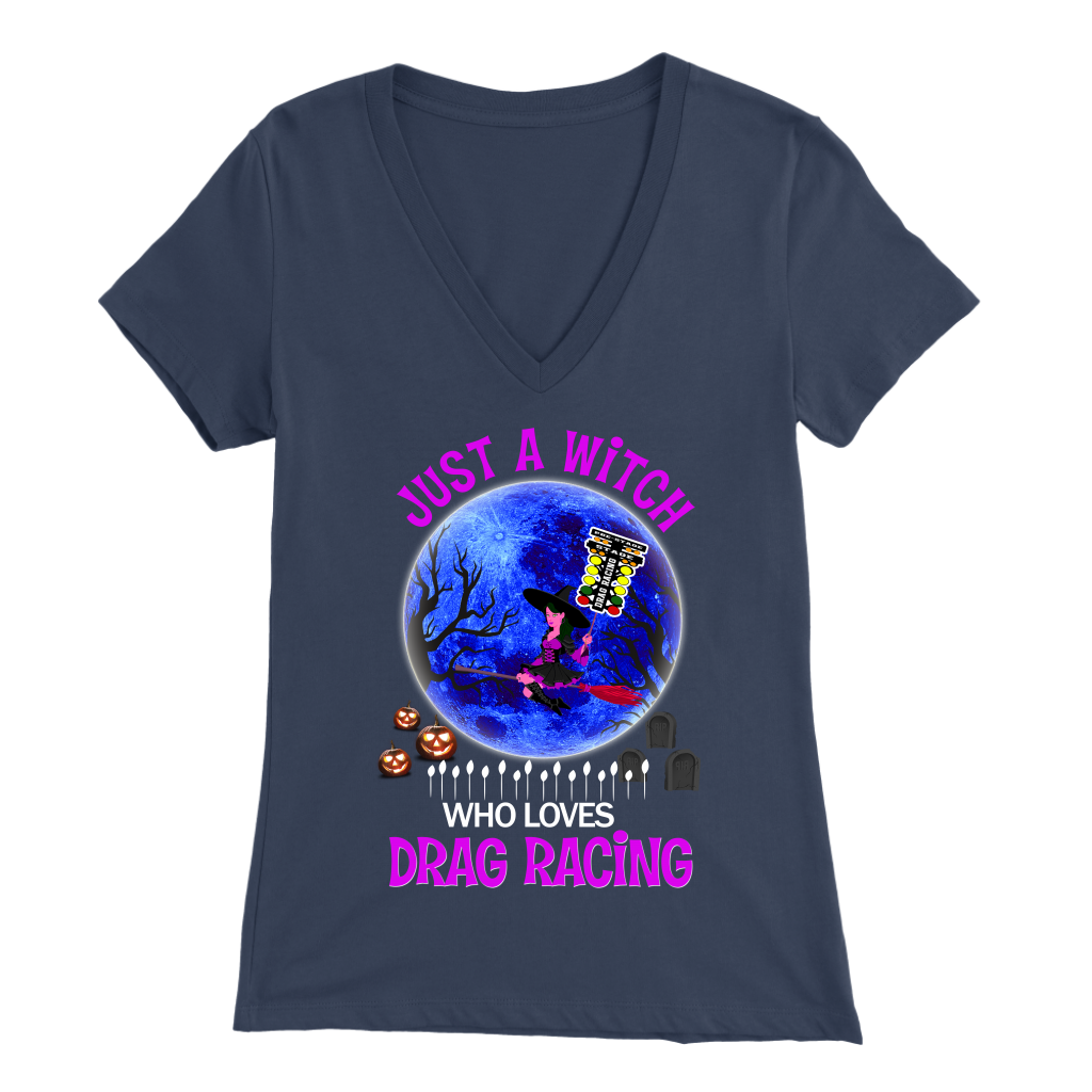 Just A Witch Who Loves Drag Racing T-Shirts