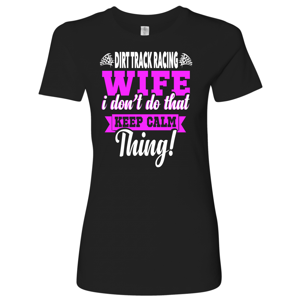 dirt track racing wife t-shirts