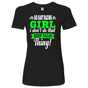 go kart racing girl t-shirts