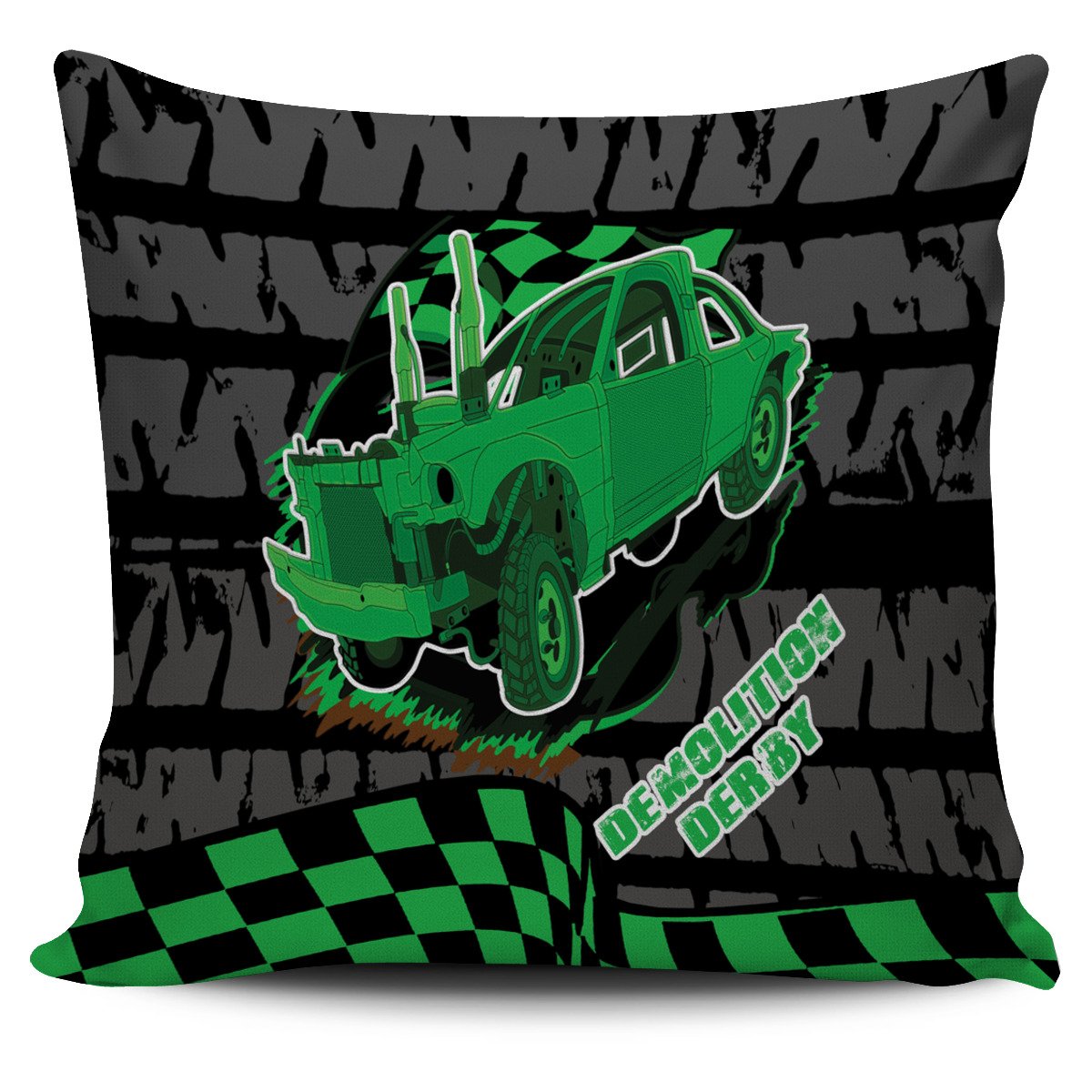 demolition derby pillow covers