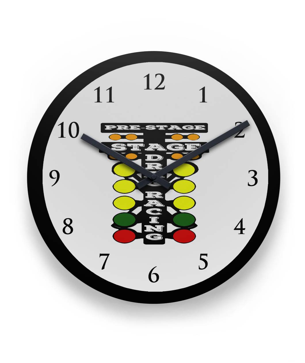 Drag Racing Round Wall Clocks