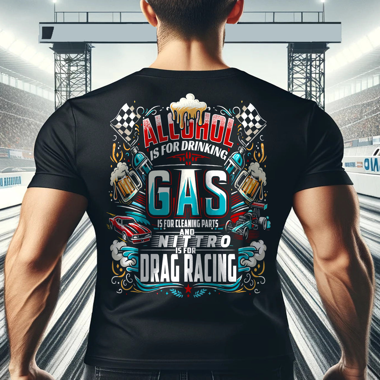 Gas and Nitro Drag Racing Tees