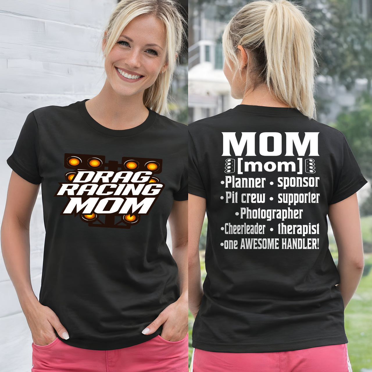Drag Racing Handler Collection – Premium Pit Crew Apparel for Moms, Wives & Girlfriends