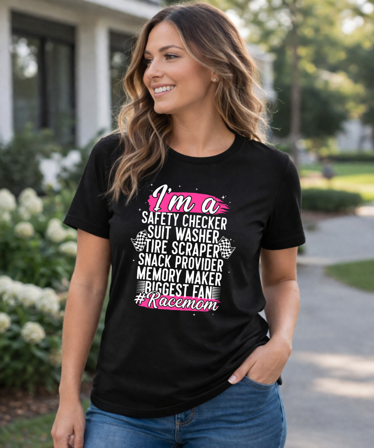 Safety Checker Collection | Premium Racing Mom, Wife & Girlfriend Apparel