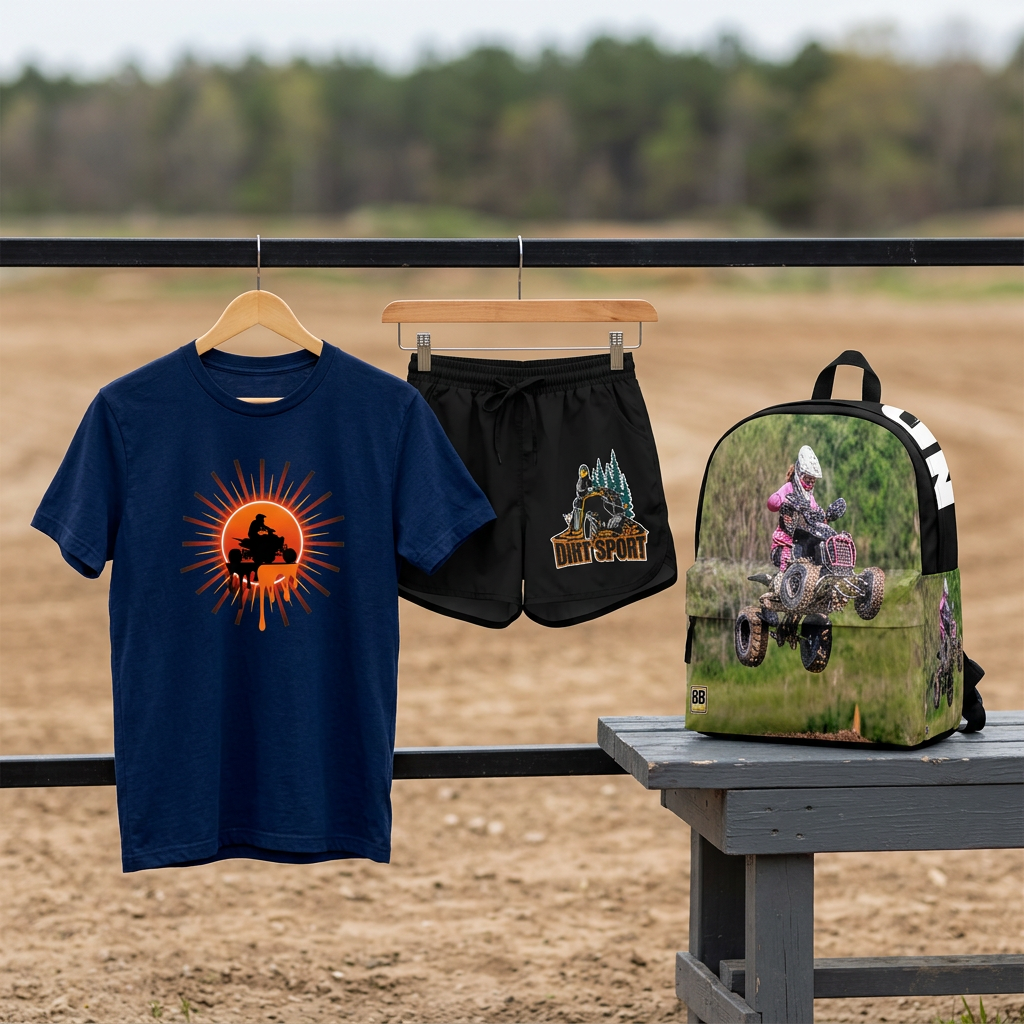 ATV collection concept featuring RIIMB tee, shorts and backpack