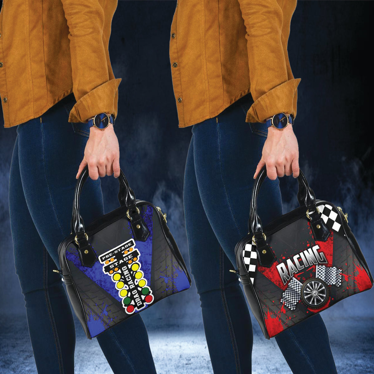 Racing Shoulder Handbags | Motorsport Bags for Racing Girls | RIIMB
