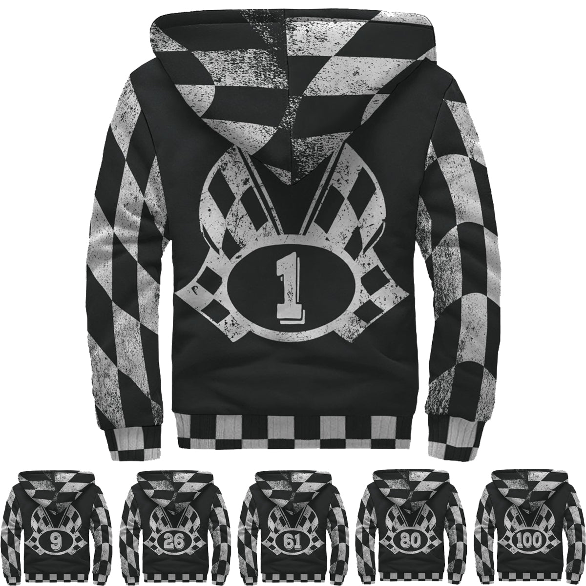 Racing Sherpa Jackets With Numbers!