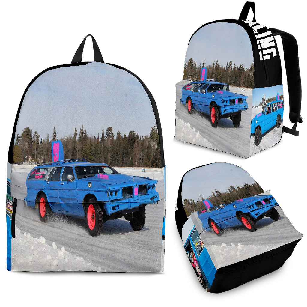 custom demolition derby backpack
