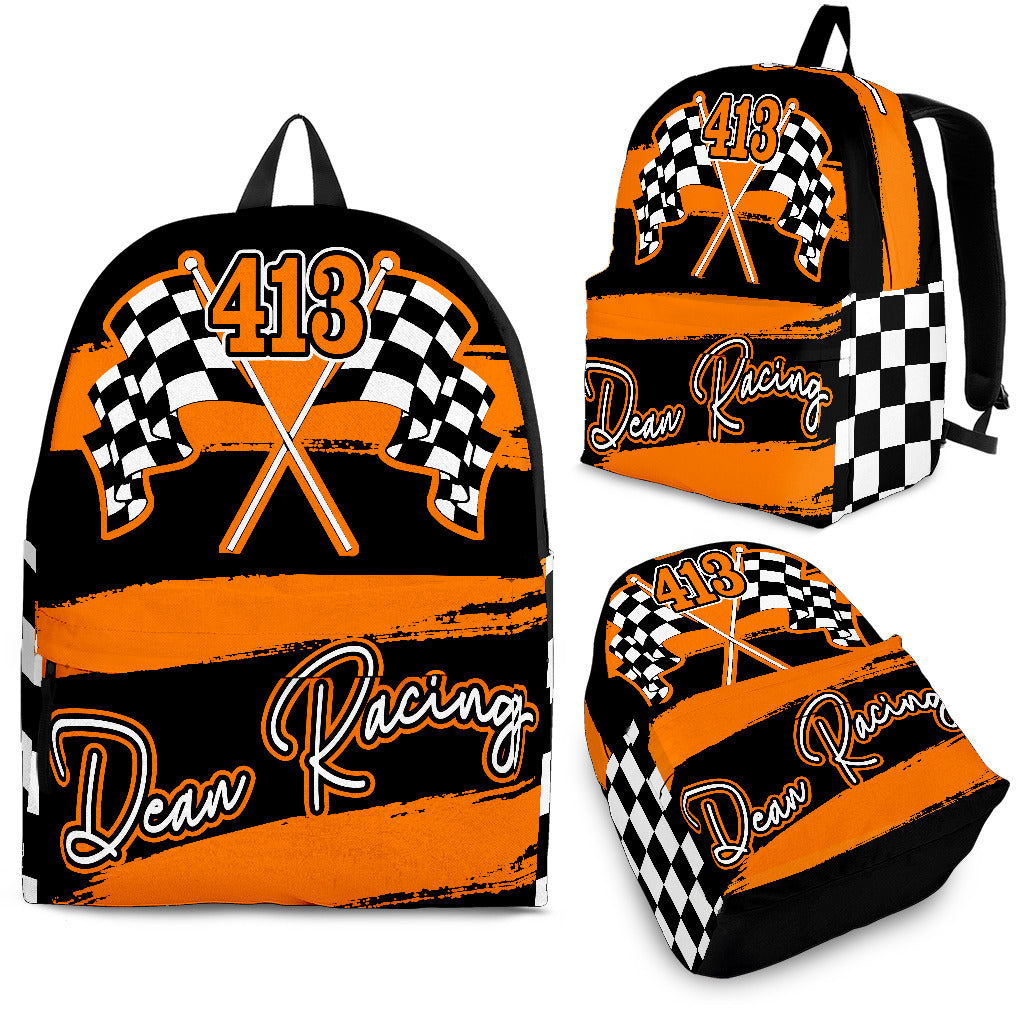 Custom Racing Backpack With Name And Number OV