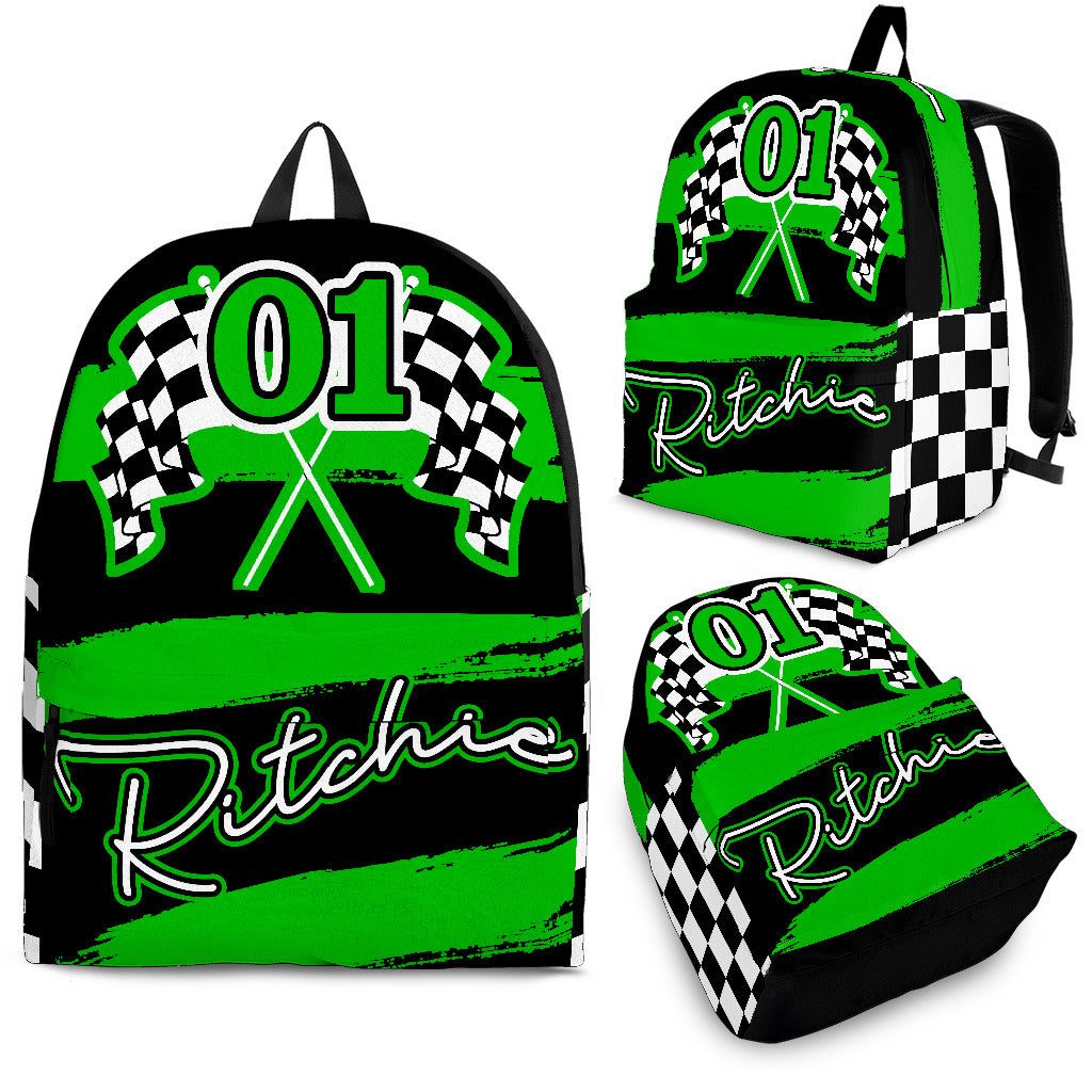 Custom Racing Backpack With Name And Number GV