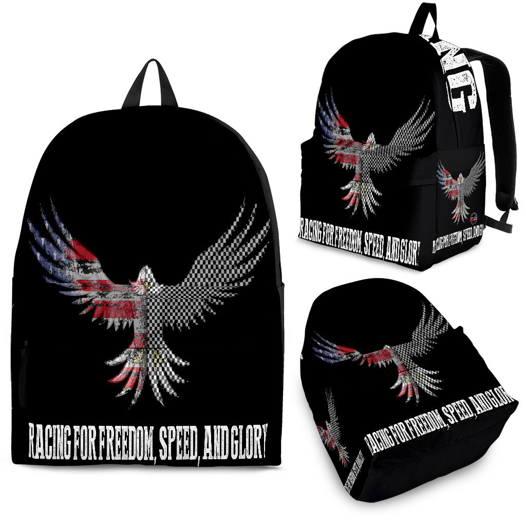 Racing For Freedom, Speed, And Glory Backpack