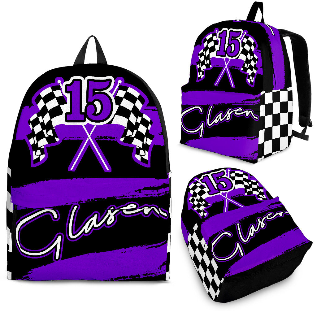 Custom Racing Backpack With Name And Number PrV