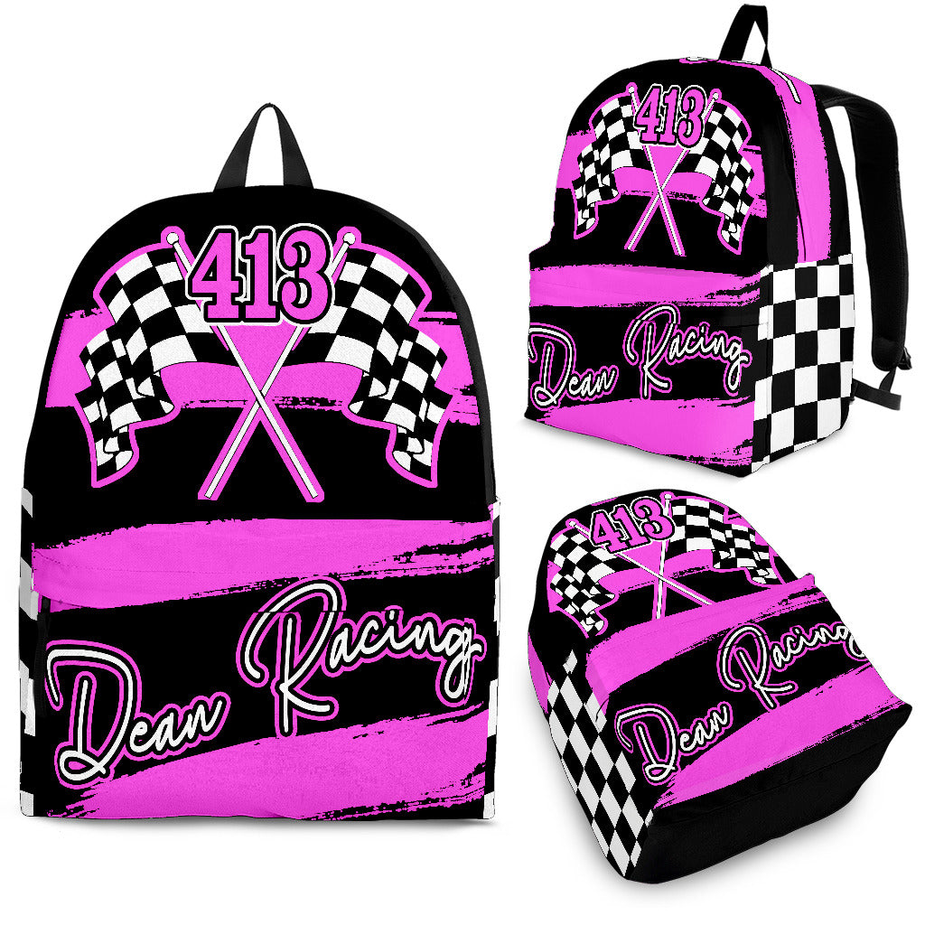 Custom Racing Backpack With Name And Number PV