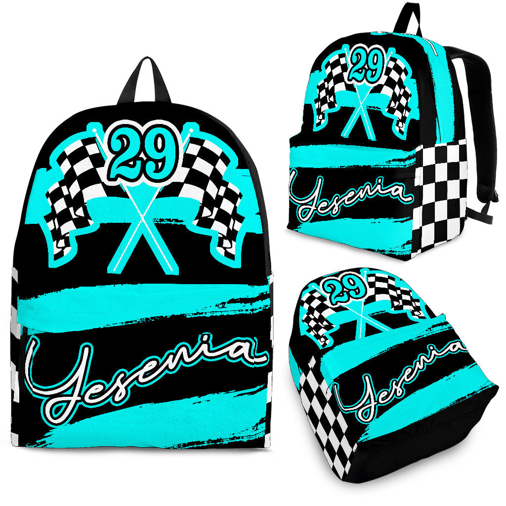 Custom Racing Backpack With Name And Number CBV