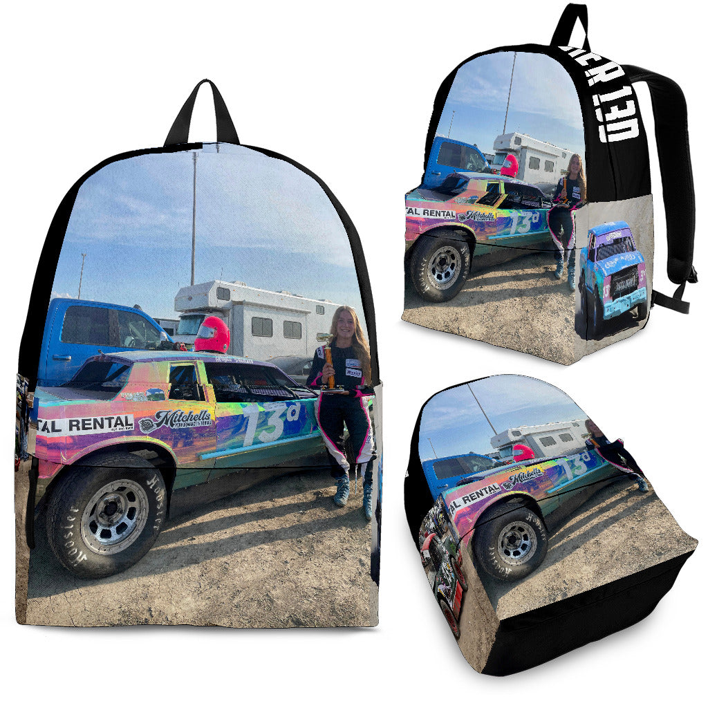 custom demolition derby backpack