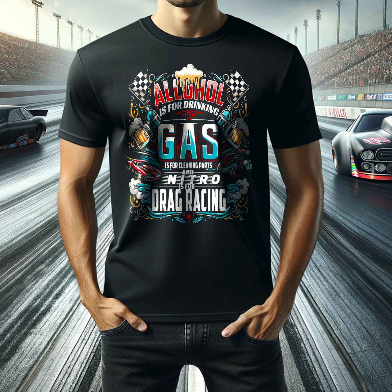 Nitro is for Drag Racing Men's T-shirts