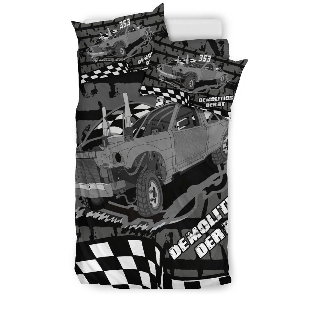 Custom Demolition Derby Bedding Set N353