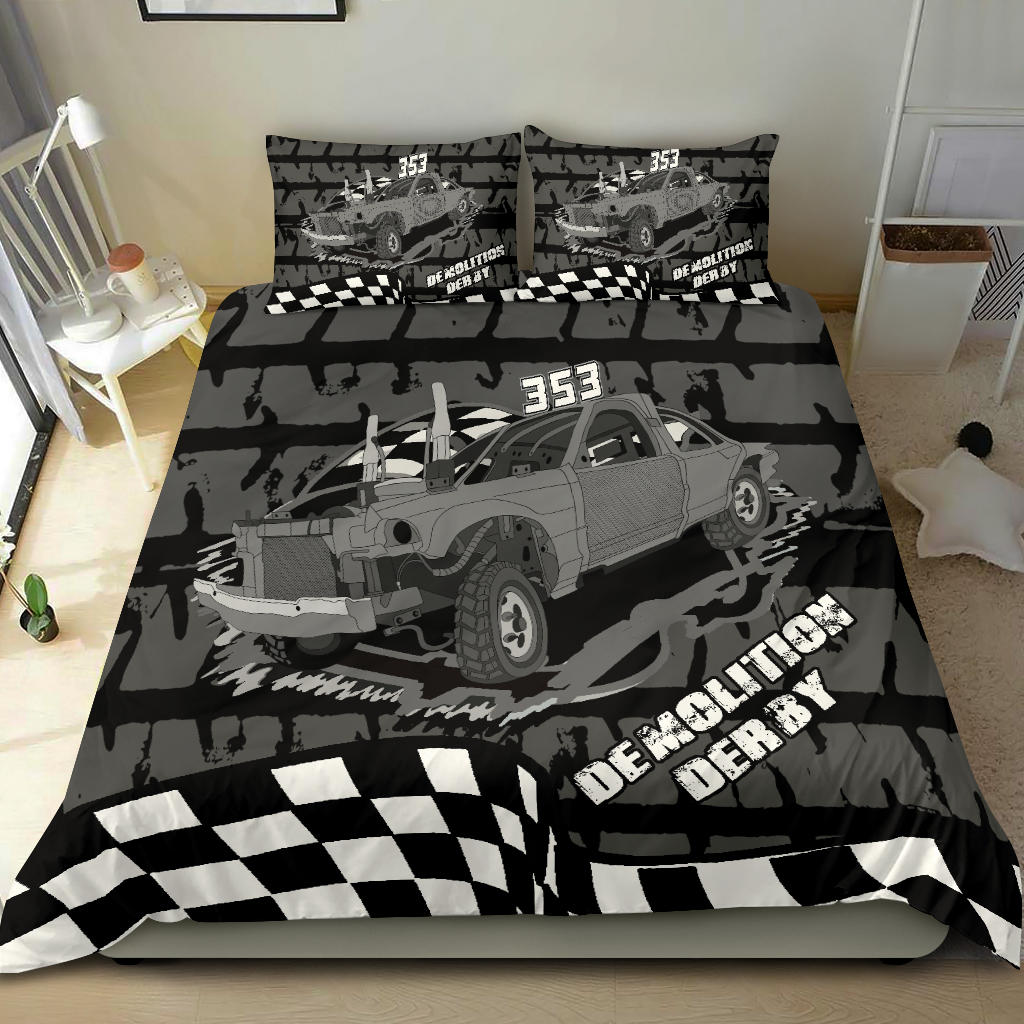 Custom Demolition Derby Bedding Set N353