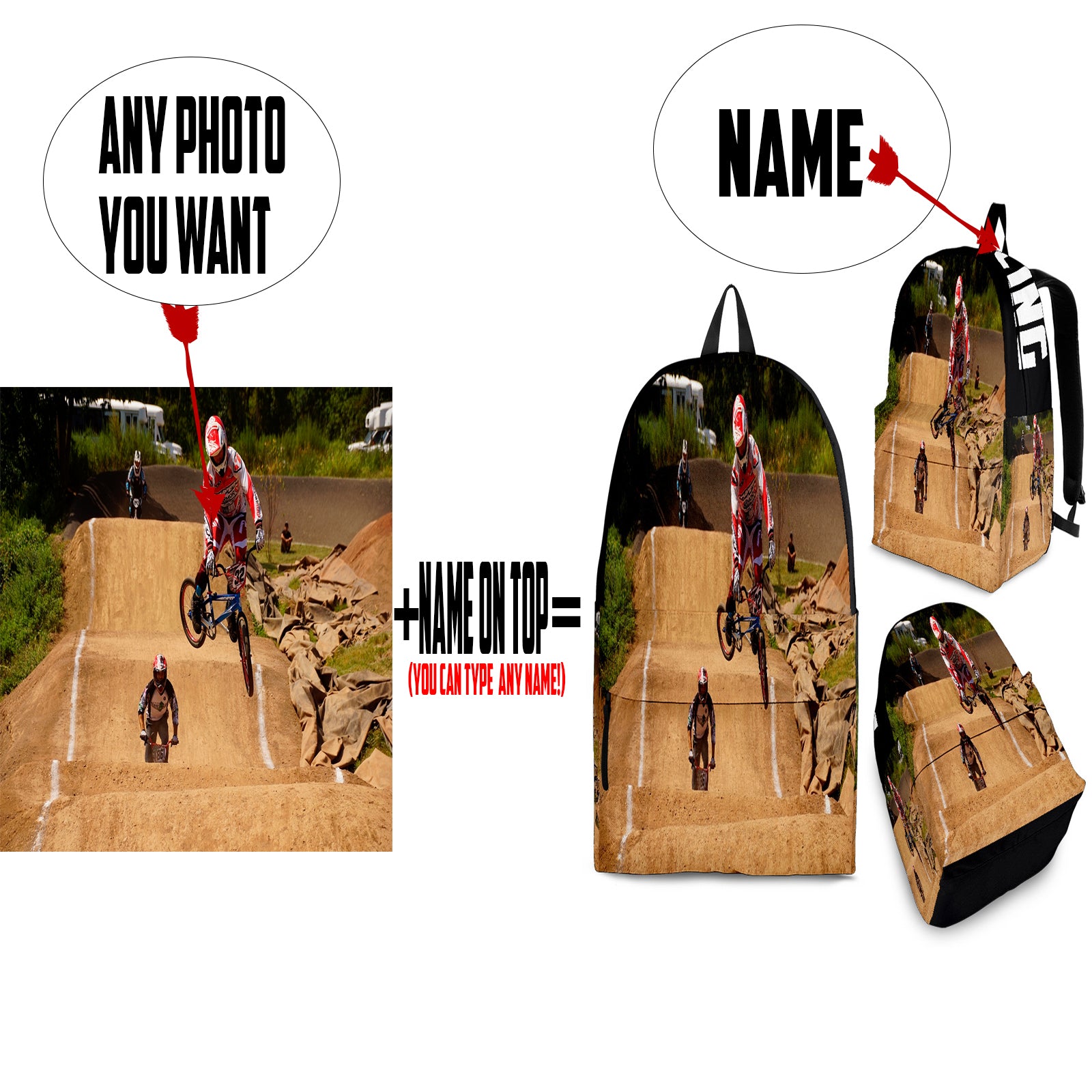 Custom BMX RACING Backpack