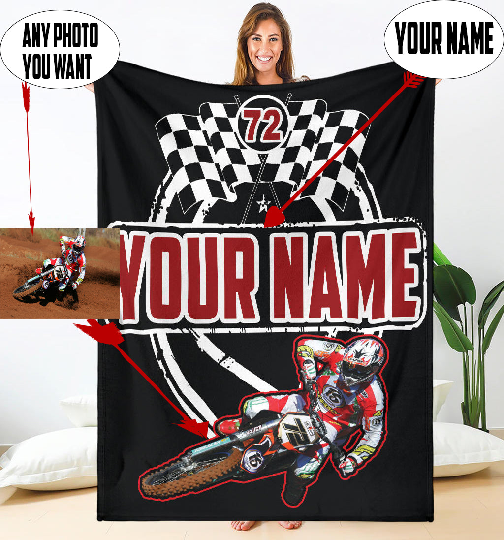 Custom Motocross Blanket