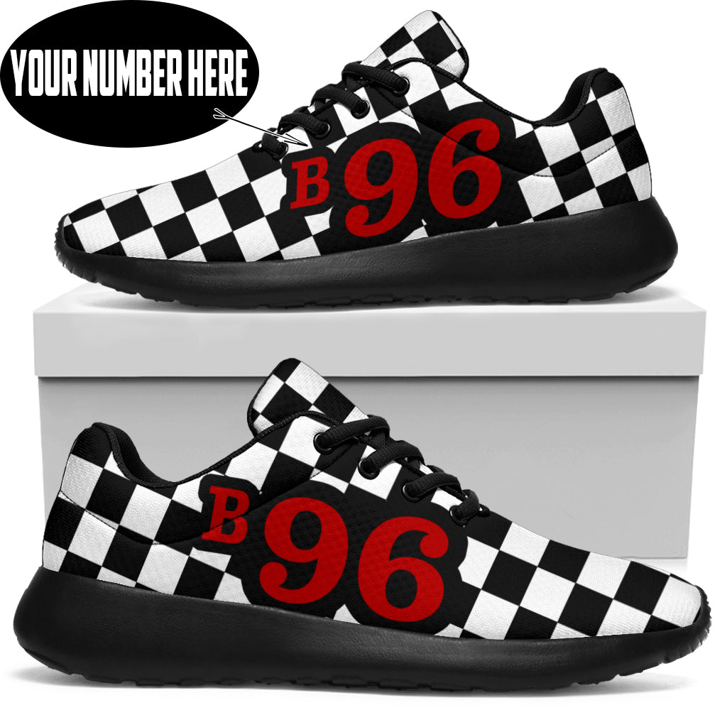 Custom Racing Checkered Sneakers