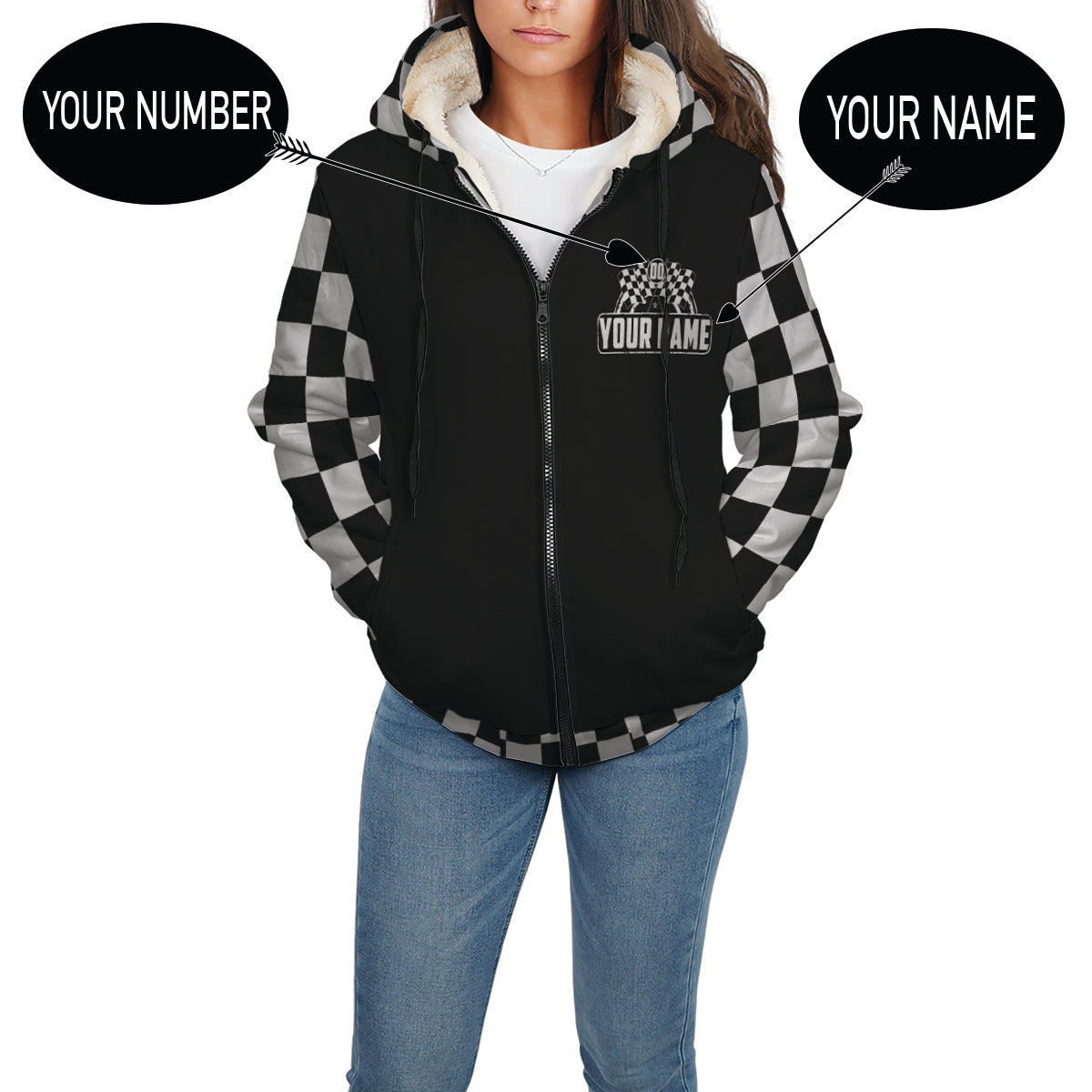 Custom Racing Sherpa Jacket