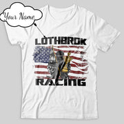 Custom Racing USA Flag T-Shirts