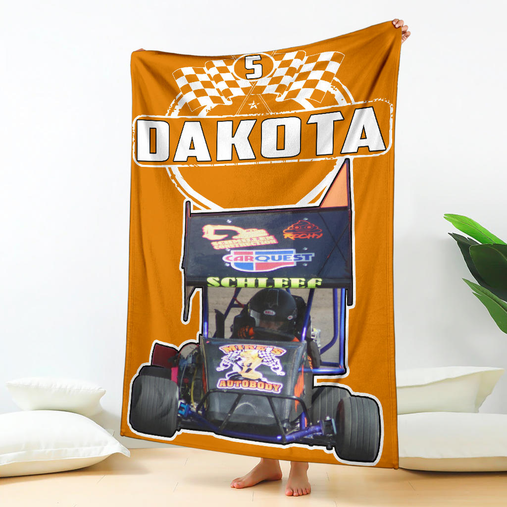 Custom Dakota Blanket | Your Driver, Your Name, Your Number | RIIMB