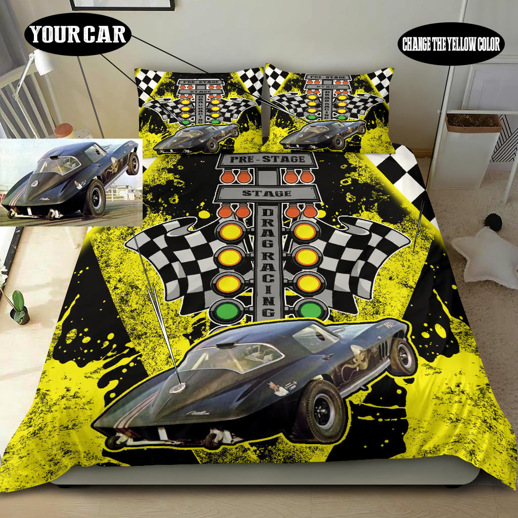 Personalized Drag Racing Bedding Set YV