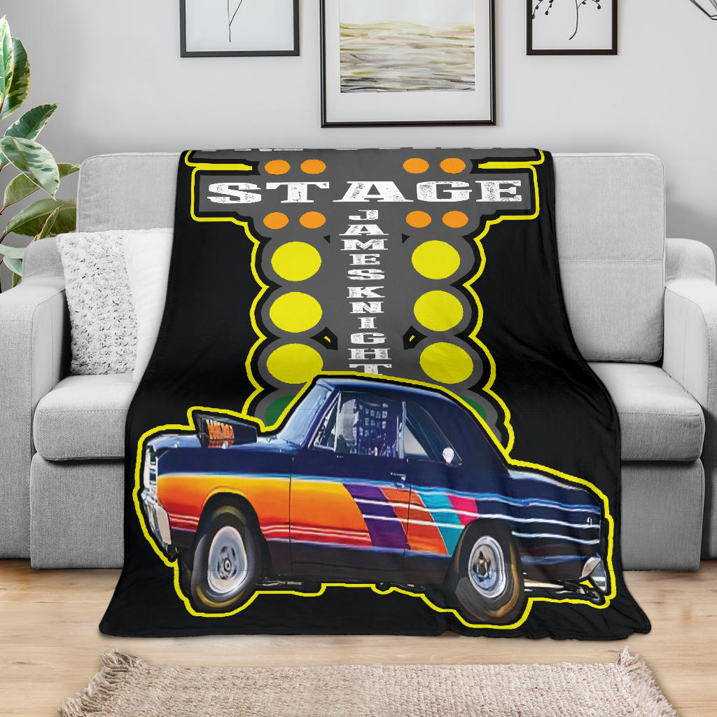 Custom Drag Racing Photo Blanket | Your Name, Your Strip-Side Story | RIIMB
