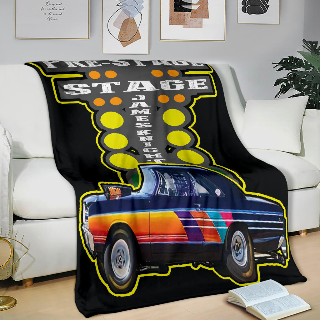 Custom Drag Racing Photo Blanket | Your Name, Your Strip-Side Story | RIIMB