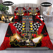 Personalized Dragster Bedding Set