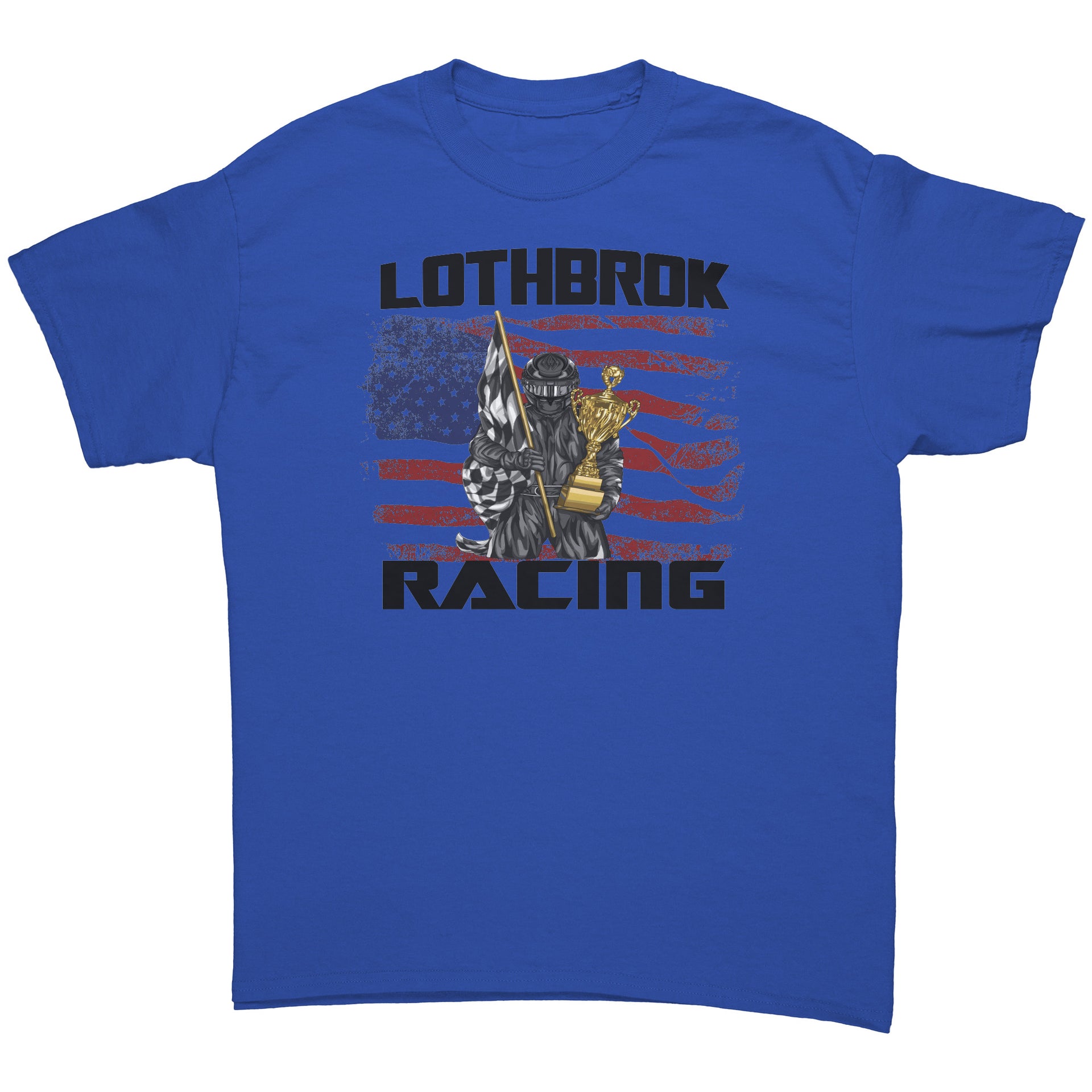 Custom Racing USA Flag T-Shirts