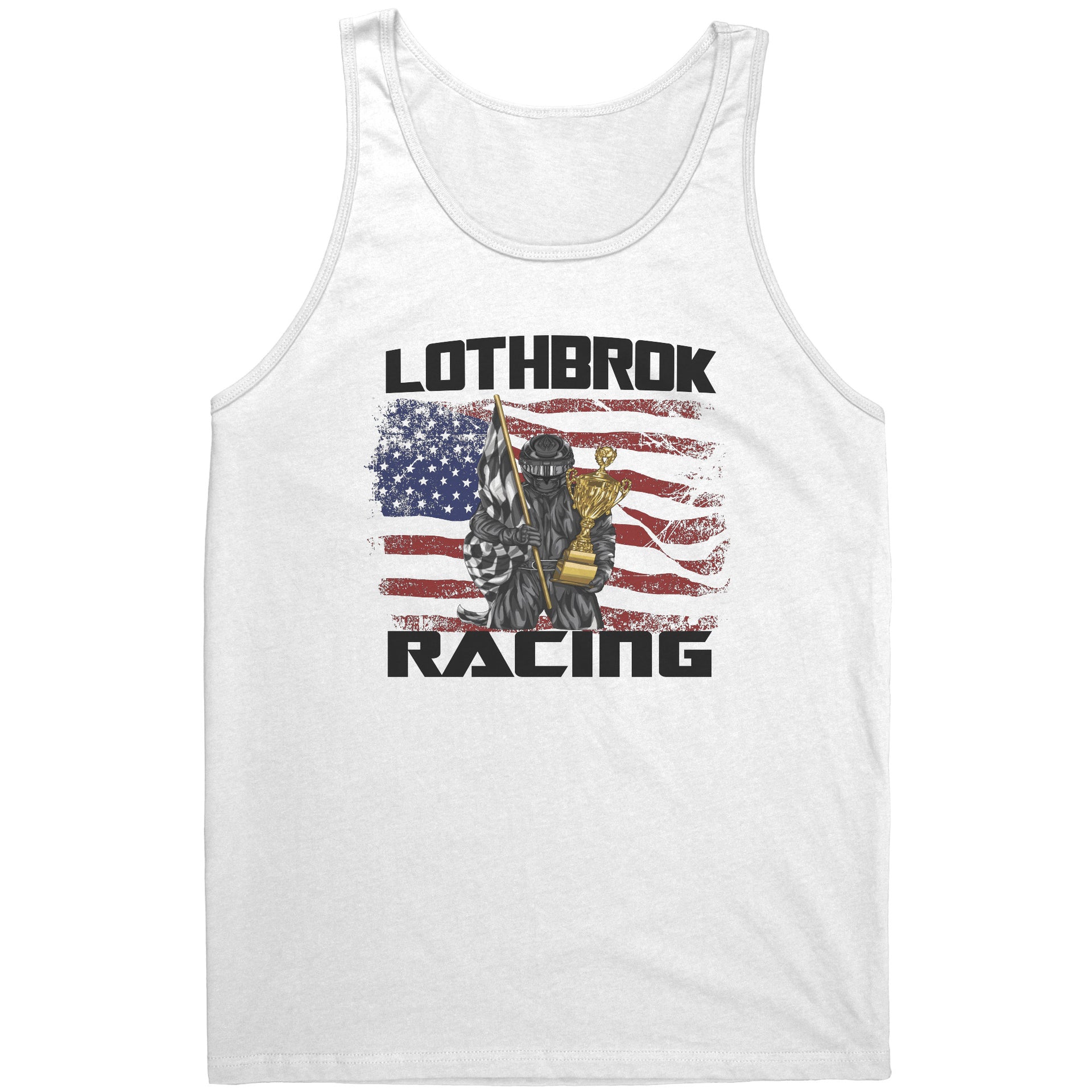 Custom Racing USA Flag T-Shirts