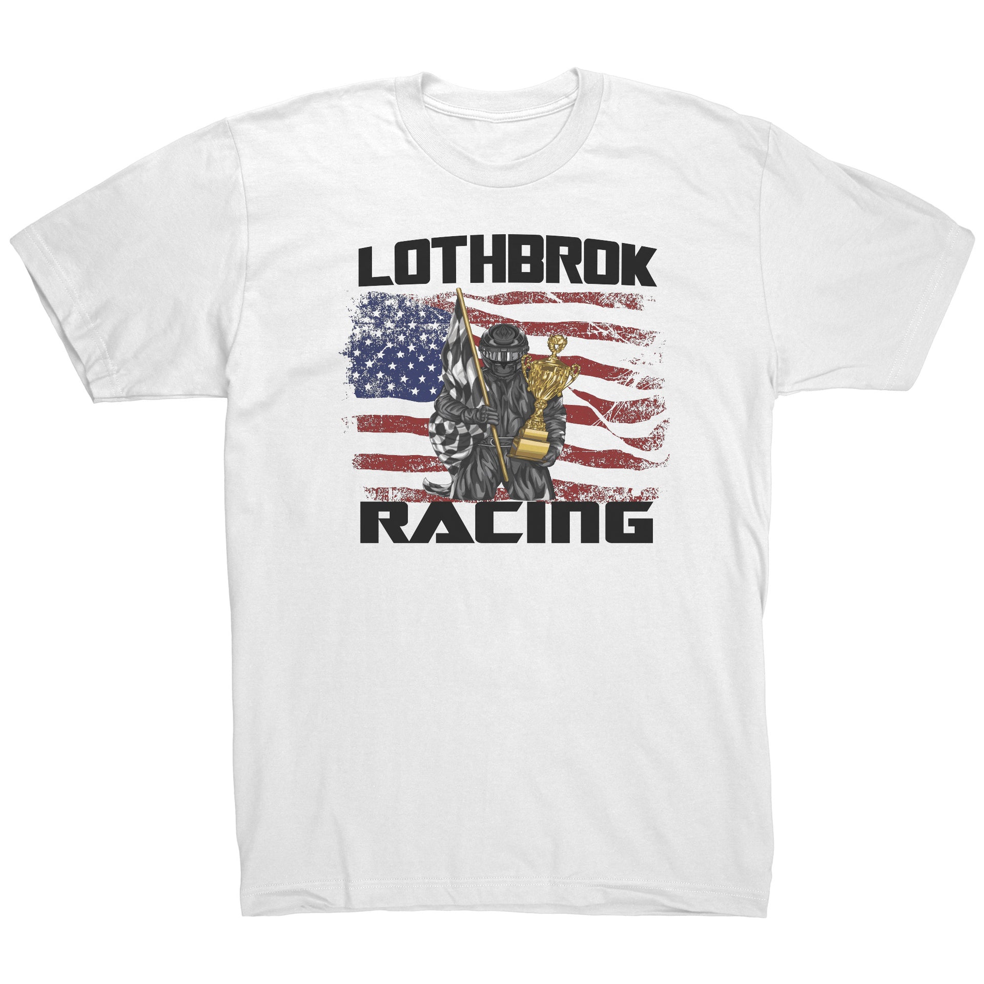 Custom Racing USA Flag T-Shirts