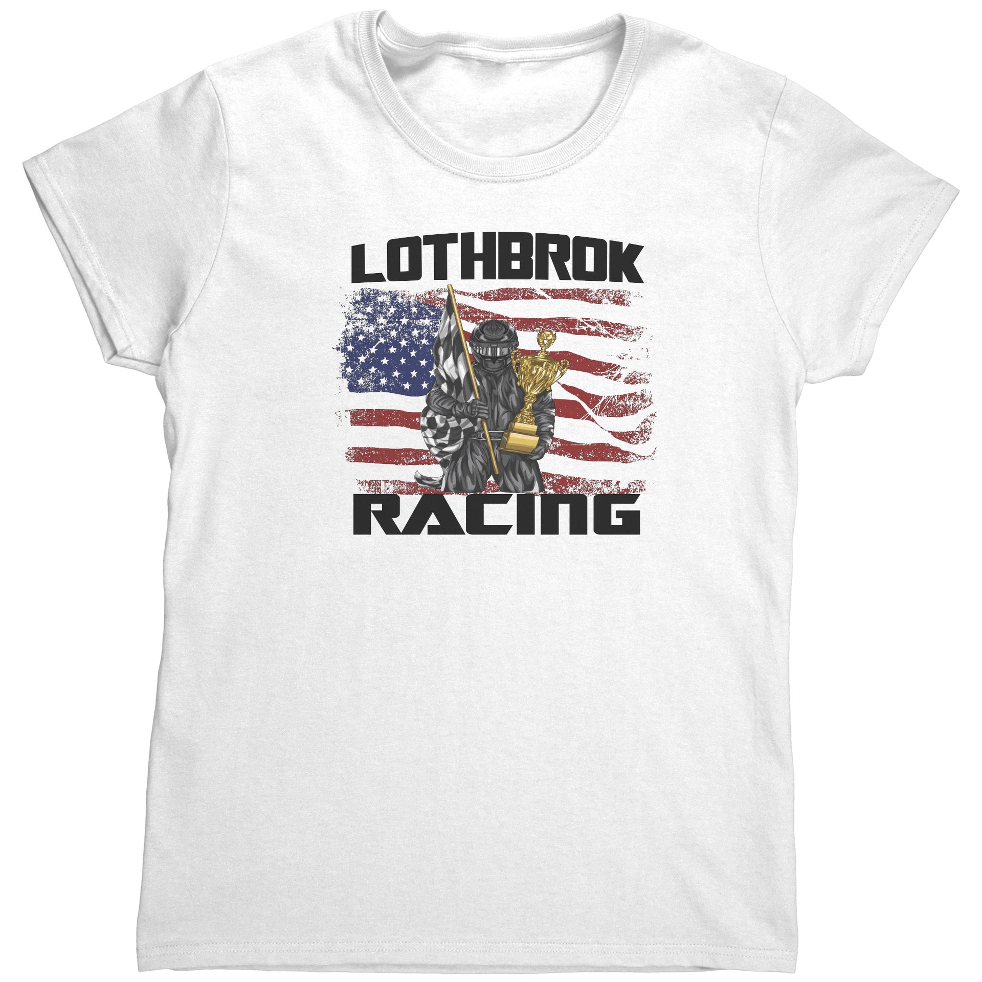 Custom Racing USA Flag T-Shirts