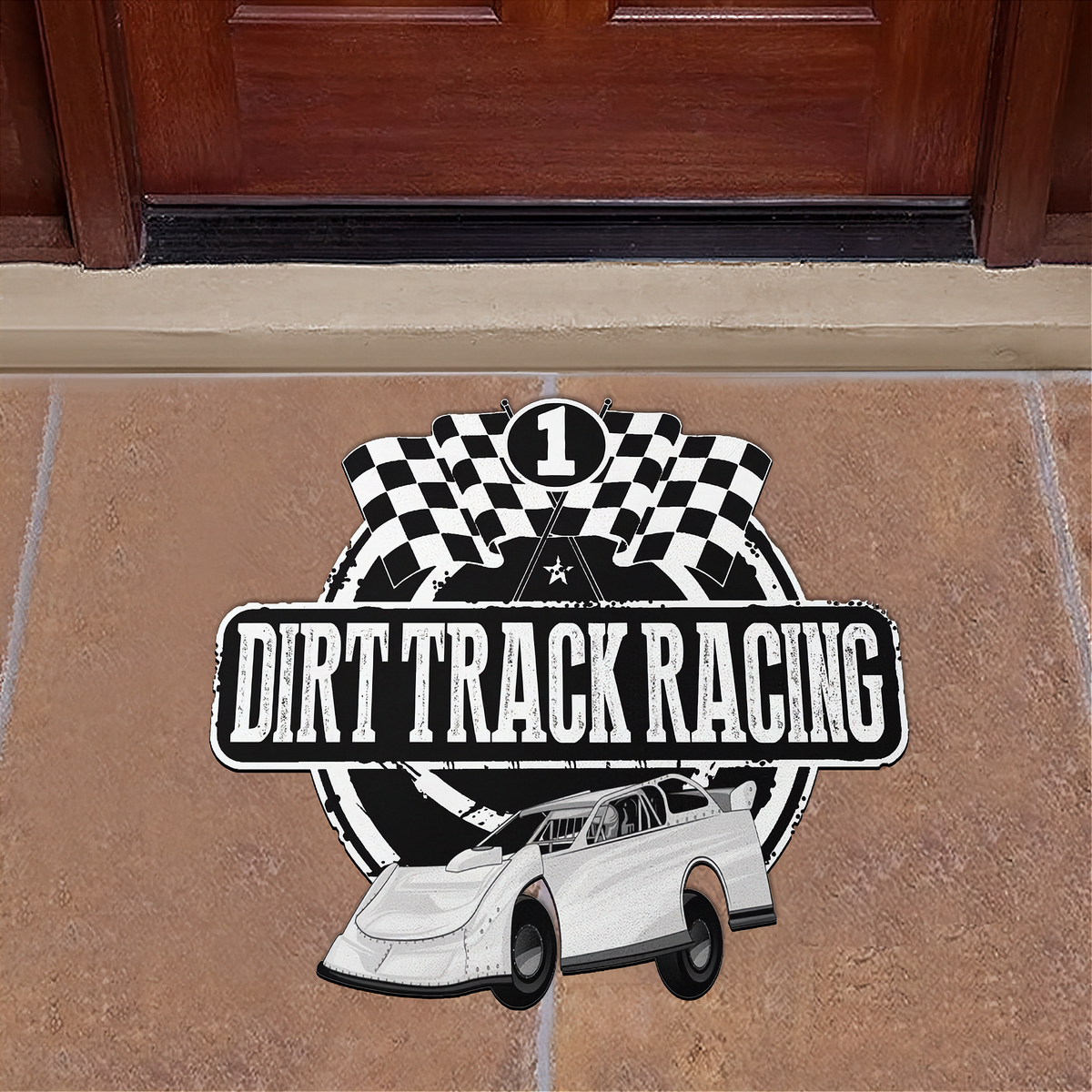 Custom Shaped Late Model Door Mat | Your Number at the Door | RIIMB